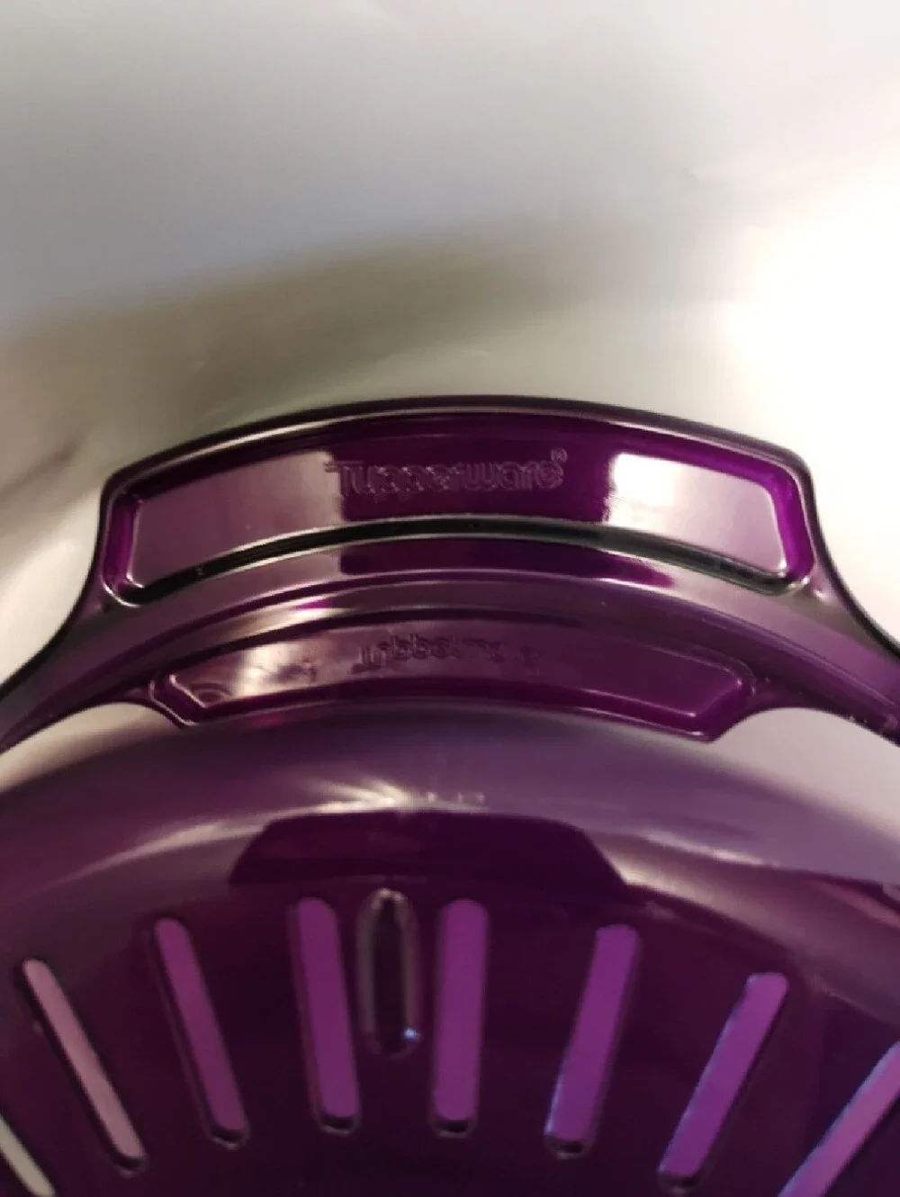 Tupperware TupperWave Stack Cooker Colander In Purple Or A Microwave Plate Cover